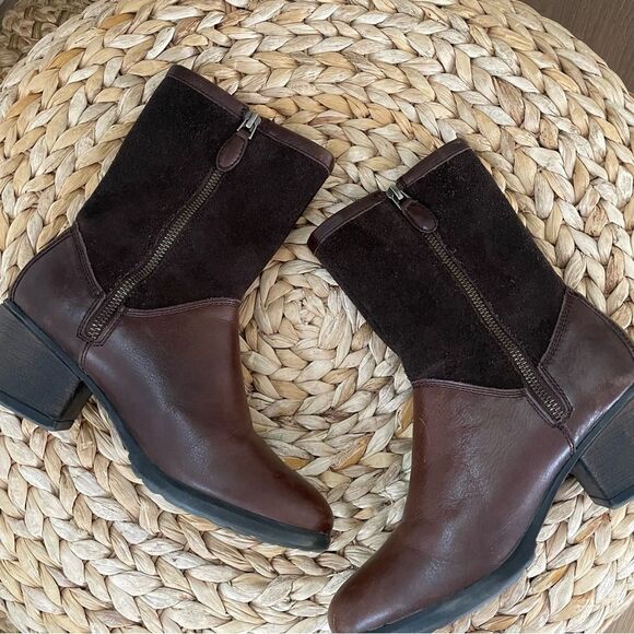 Eastland 100% Leather Comfy Women's Kiera Winter Boot Brown (Size 6) - Picture 3 of 13